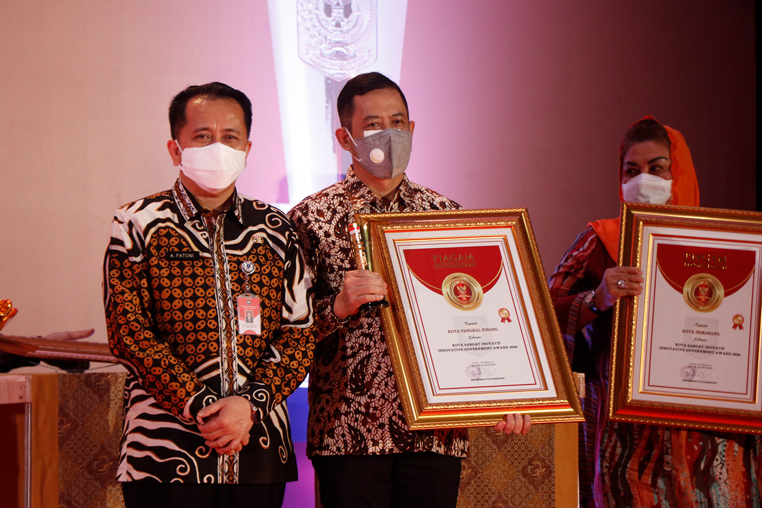 Pangkalpinang Raih Anugerah Kota Sangat Inovative 2020 dari 33 Kota Seluruh Indonesia