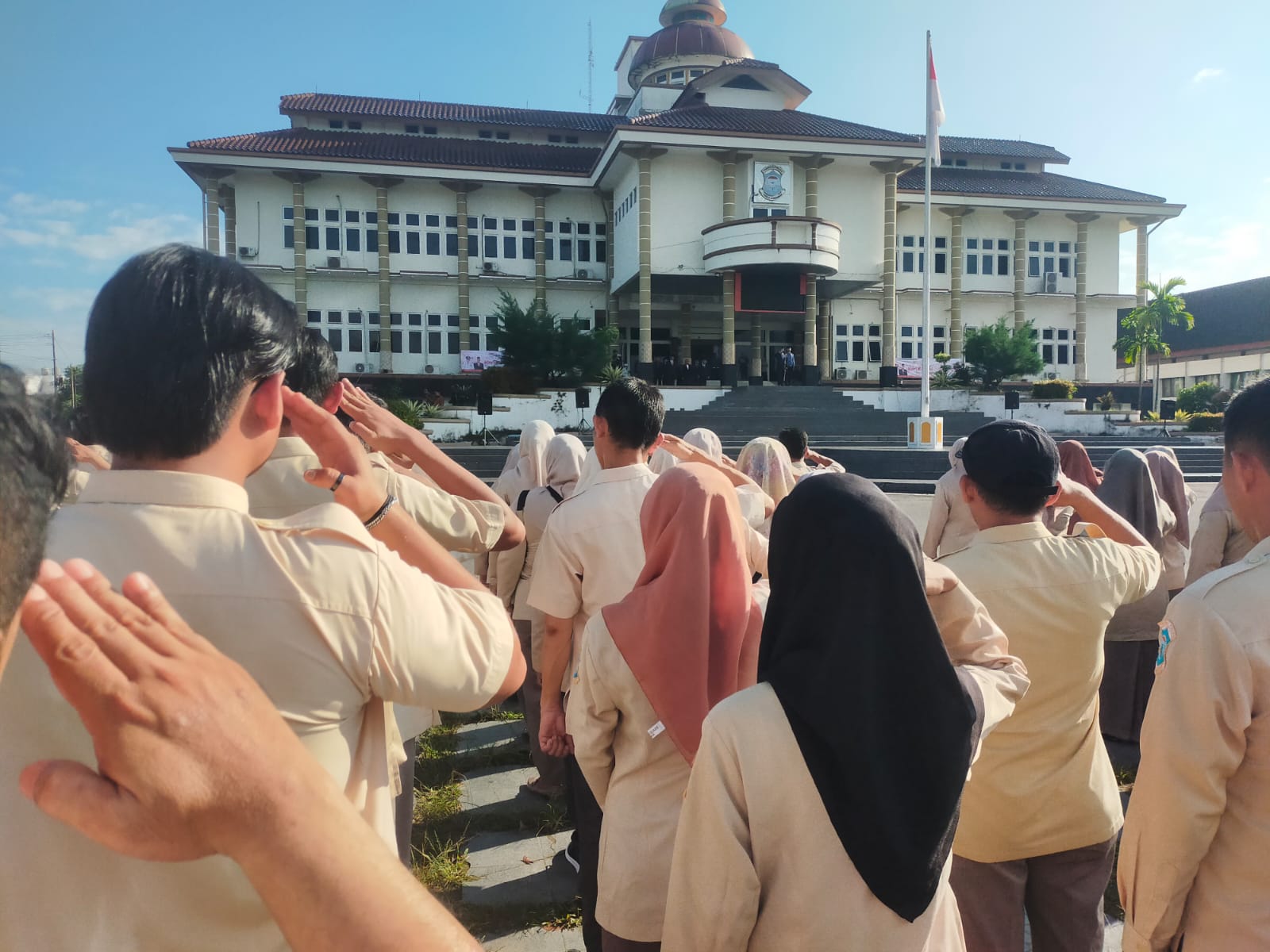 Pegawai Bapperida Kota Pangkal Pinang Ikuti Upacara Haotda 2025