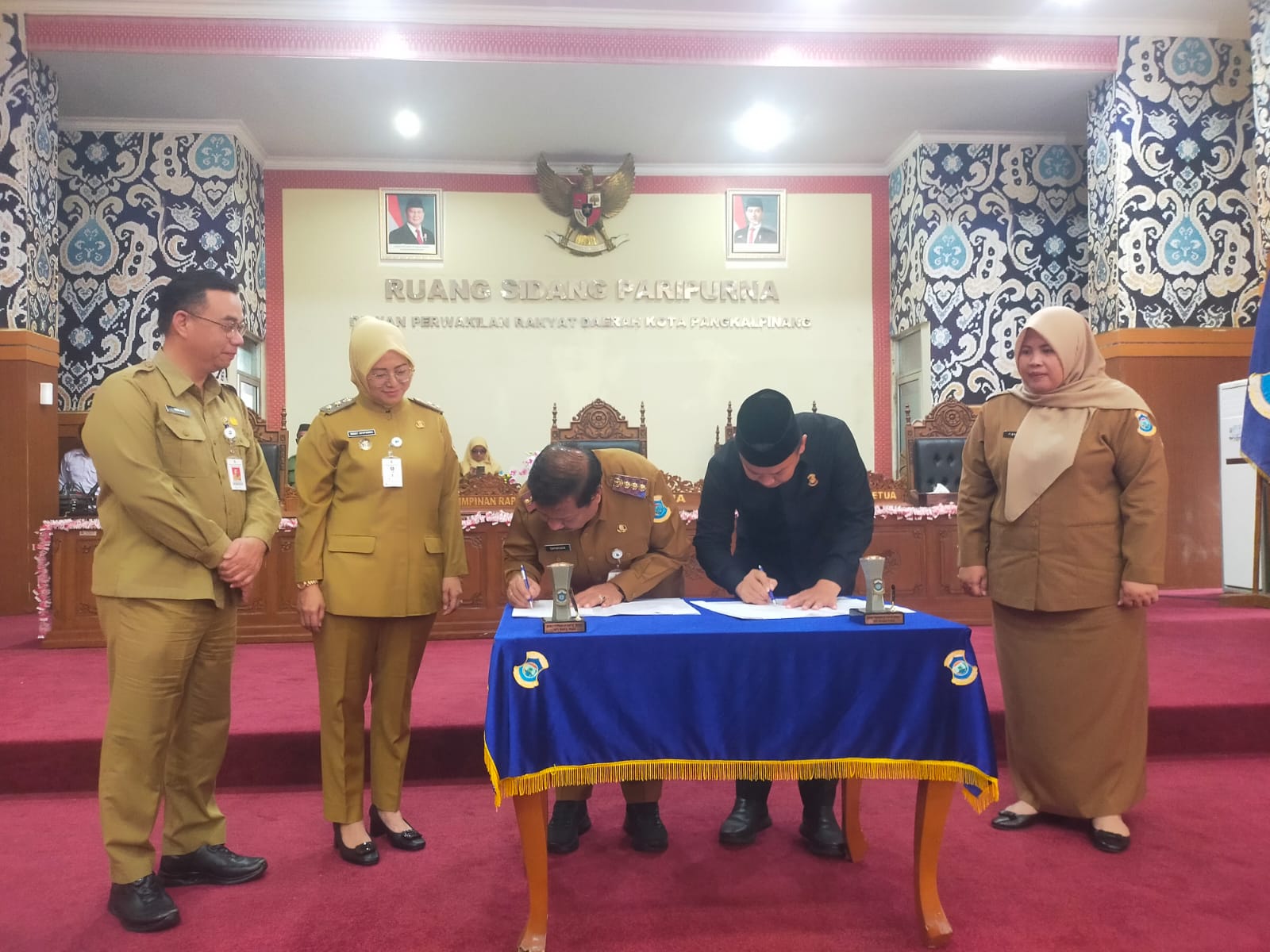 PEMKOT PANGKAL PINANG & DPRD TANDATANGANI NOTA KESEPAKATAN RANWAL RPJMD