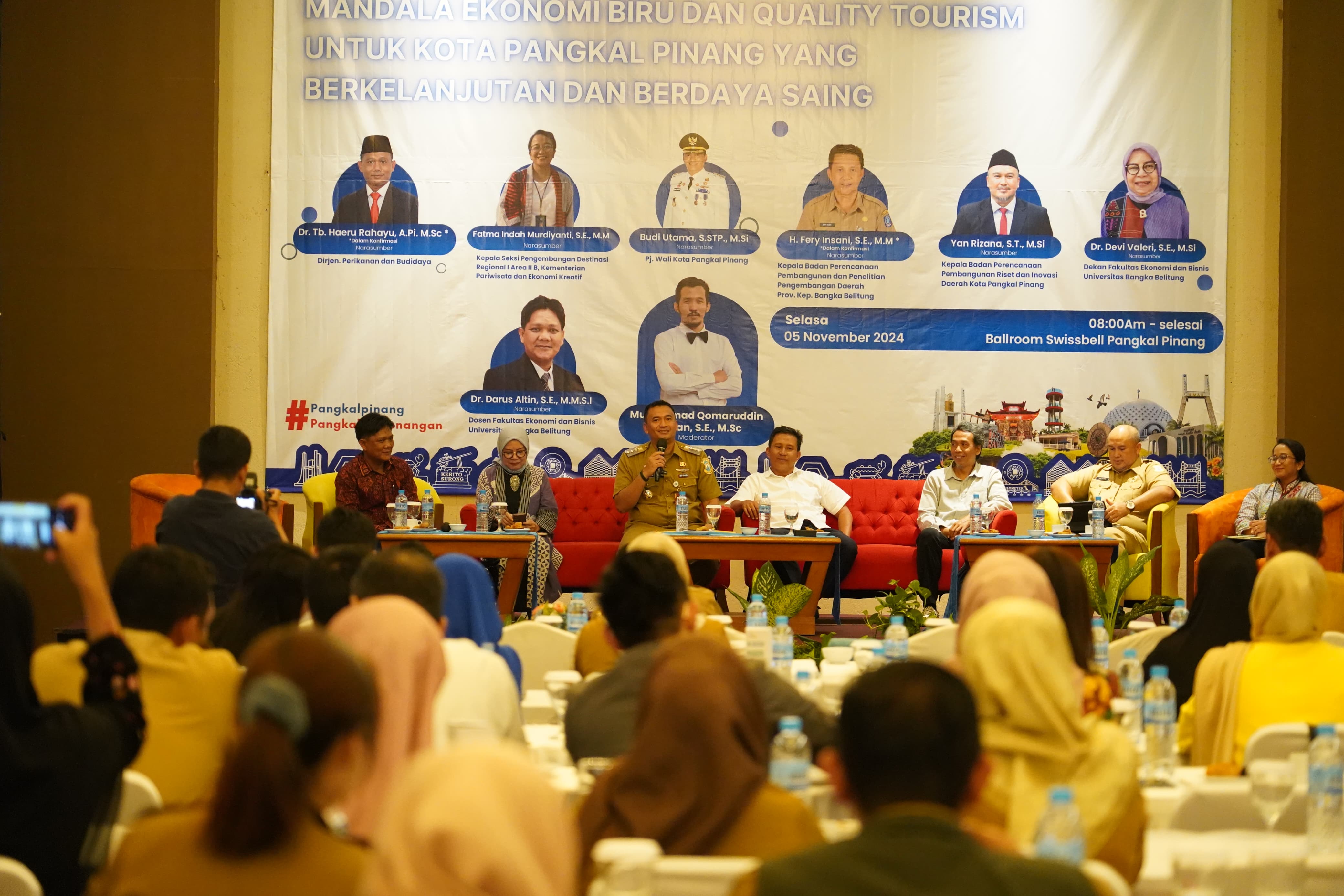 BAPPERIDA PANGKAL PINANG GELAR SEMINAR NASIONAL MANDALA EKONOMI BIRU dan QUALITY TOURISM


